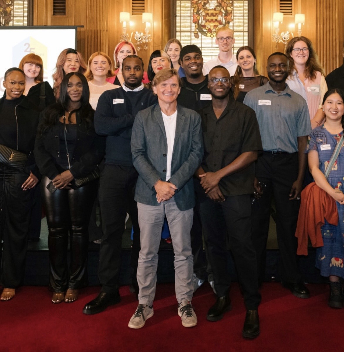 Richard Farleigh standing with a group of people